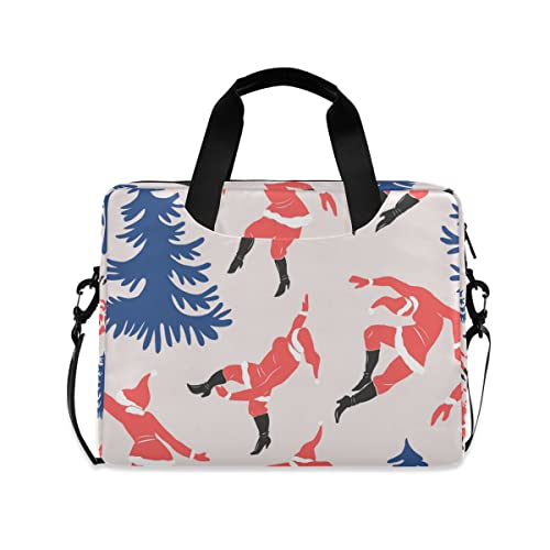 Bolsa de hombro para laptop de 15.6 pulgadas casual con diseño navideño de Papá Noel