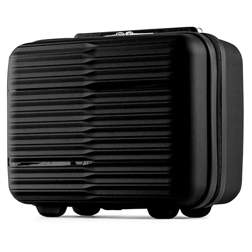 POSH Petite Valise Rigide S 27x35x17 cm - Vanity Case 14L en polypropylène - Sac Cabine Organisateur de Voyage ultraléger 0,8 kg - Trousse de Toilette...