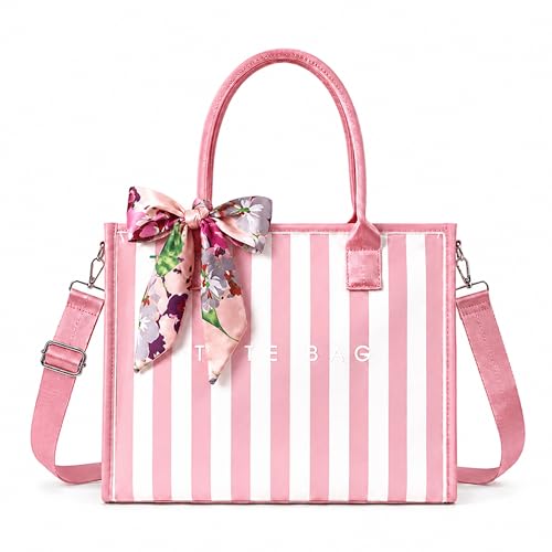 Image of GISMTR PVC Tote Bag for Women Large Letters Print Hobo Handbags Kraft Paper Shoulder Bag with Strap for Work Travel