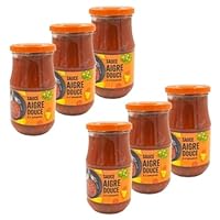 Liste des ingrédients : Eau, sucre, carottes 8%, oignons, poivron vert et rouge 7%, ananas 6%, concentré de tomate, vinaigre d'alcool, CELERI, amidon de maïs, pousses de bambou 2%, sel, paprika, acidifiant : acide lactique. Liste des allergènes : Cél...