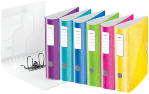 Leitz 180 ° WOW Lever Arch File Active Assorted Colours (Pack of 5 A4