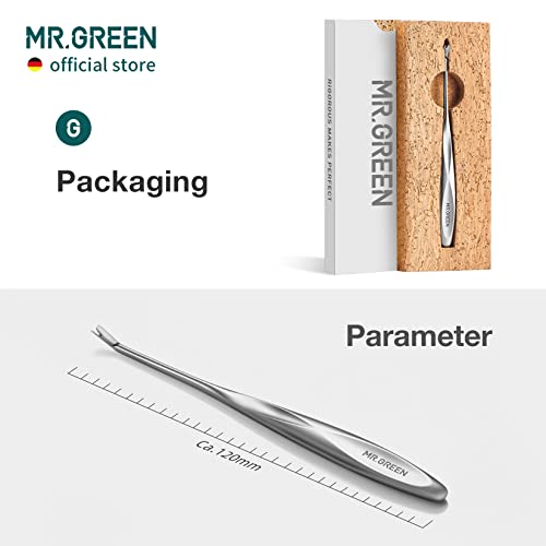 MR.GREEN Empurrador de cutículas removedor de pele morta aço inoxidável ferramentas de manicure apar