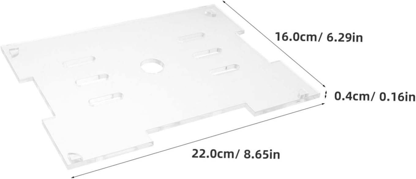 Cabilock Acrylic Fish Tank Cover with Anti-Jumping Design, Lightweight and Resistant to Cracking, Aquarium Breeder Lid for Fish and Reptiles, 8.66x6.30 Inches