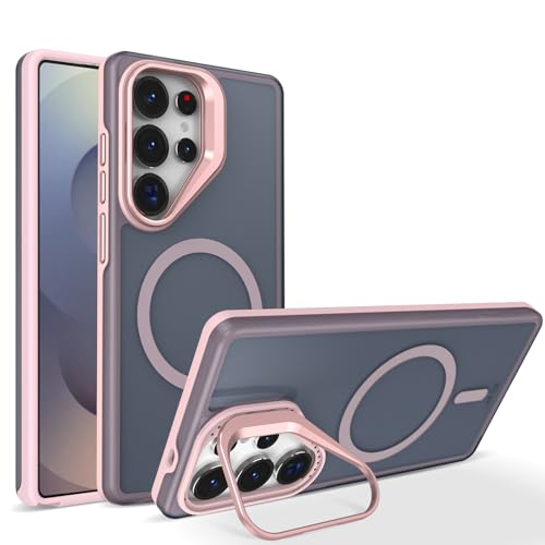 Étui Samsung S25 Ultra antichoc avec béquille et dos mat anti-empreintes