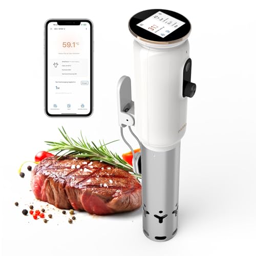 Sous Vide ISV-101W,INKBIRD WiFi Sous Vide Stick Präzisionskocher, 1000W, Temperatureinstellung bis...
