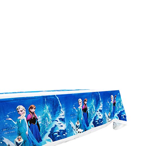 Frozen Theme Party Supplies, 18 Plates, 20 Napkins And 1 Tablecloth, Frozen Party Decoration #TOP5