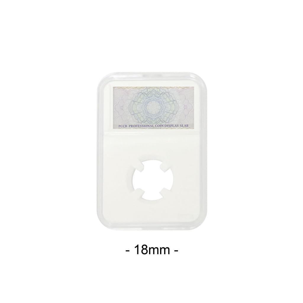 PCCB MINGT 10PCS 18MM Coin Slab Display Acrylic Coin Holder Collection Casing Protector Storage Case For Coin Collection And Supplies - Image 2