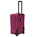 Rockland Fashion Softside Upright Luggage Set, Magenta Leopard, 2-Piece (14/19)