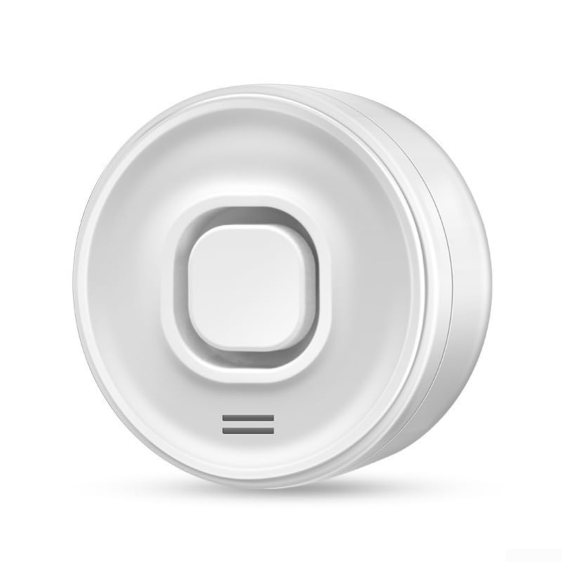 Durashmall Sensor inteligente de alarma de fugas de agua habilitado para WiFi, sirena ajustable y notificaciones de teléfono para Tuya para Smart Life App Detector de fugas compacto (sin sonda)