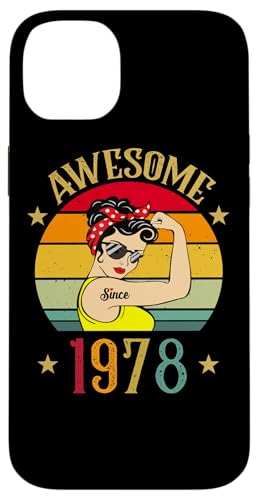 ���B���e�[�W 1978 �a�����v���[���g �����p 48�� 1978�N���܂� �X�}�z�P�[�X iPhone 14 Plus �p