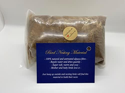Bird Nesting Material (Alpaca Fibre) Wool Natural Organic