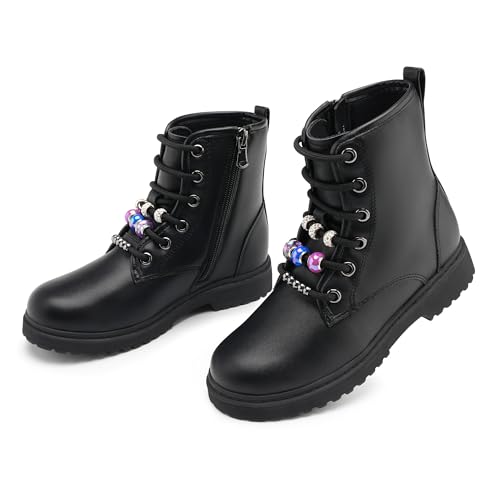 Stelle Kids Boots Toddler Girl Boots DIY Combat Ankle Boots Side Zipper