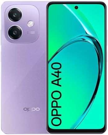 Oppo A40 Dual-SIM 128GB ROM + 4GB RAM (GSM Only | No CDMA) Factory Unlocked 4G/LTE Smartphone (Starry Purple) - International Version
