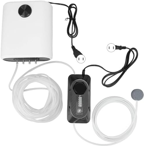 Generatore di ozono per acquario con pompa ad aria, set di filtri per ozono professionale per la purificazione dell'acqua dell'acquario e la rimozione di contaminanti