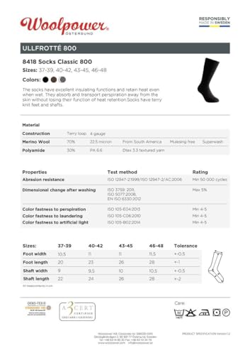 Woolpower Unisex merino-wollen sokken Classic 400 - Afbeelding 3