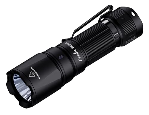 fenix TK05R taktische Sicherheits-Taschenlampe, wiederaufladbar, ultrakompakt, lange Reichweite, 1000 Lumen, 450 m, max. 14,5 Stunden, 1100 mAh Akku, Dual-Endschalter, USB-C | IP68, Schwarz fenix TK05R taktische Sicherheits-Taschenlampe, wiederaufladbar, ultrakompakt, lange Reichweite, 1000 Lumen, 450 m, max. 14,5 Stunden, 1100 mAh Akku, Dual-Endschalter, USB-C | IP68, Schwarz