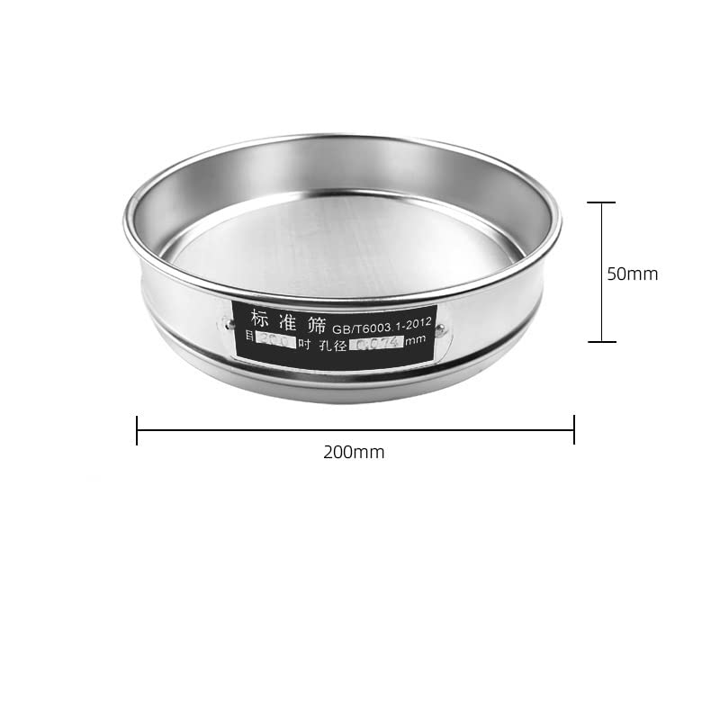 Colador multiusos de acero inoxidable, 20 cm, ideal para la preparación de alimentos, cocinar, hornear y colar con diseño de malla duradera