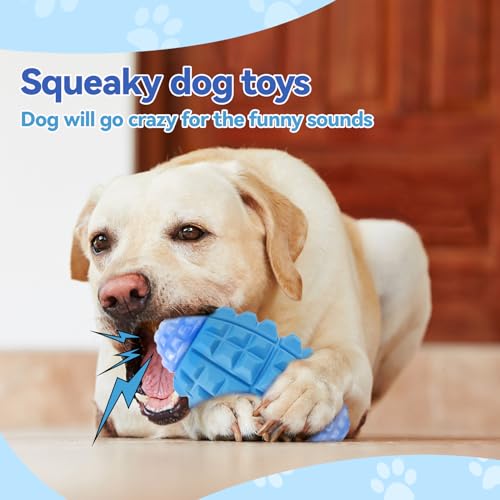 YINEYA Tough Dog Toys for Aggressive Chewers - Large Breed, Indestructible & Durable, Squeaky Dog Ball - Image 6