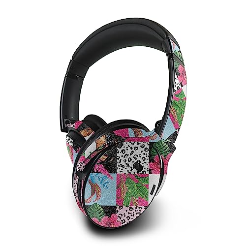 Image of MightySkins Glossy Glitter Skin Compatible with Bose QuietComfort 45 Headphones - Cat Tile | Protective, Durable High-Gloss Glitter Finish | Easy to Apply, Remove, and Change Styles | Made in The USA