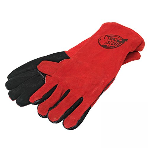 Preisvergleich Produktbild BBQ-Scout - Grillhandschuhe aus Leder - 2St