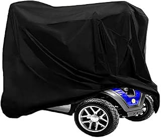VVHOOY Mobility Scooter Cover, 210D Oxford Heavy Duty Waterproof 4 Wheel Power Scooter Travel Storage Cover All-Weather Outdoor Protection 55 x 26 x 36 inch/140 x 66 x 91 cm
