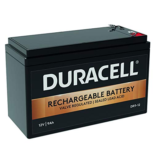 Duracell Original DR9-12 Valve Regulated Lead Battery-12V | 9Ah - Replaces PW91210 | CP1290 | Ultramax NP9-12 | E300
