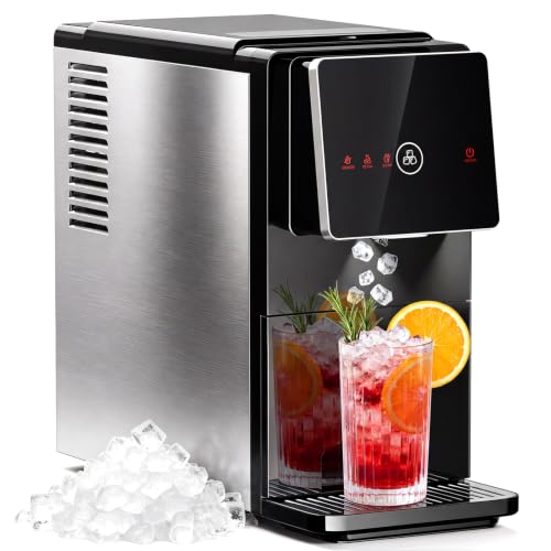 Image of Antarctic Star Nugget Ice Maker Countertop, 33 lbs /24H, Automatic Ice Dispenser, Self-Cleaning Pebble Sonic Ice Machine, 1.8L Water Tank, One-Click & Motion Sensor Light, for Home /Office /RV