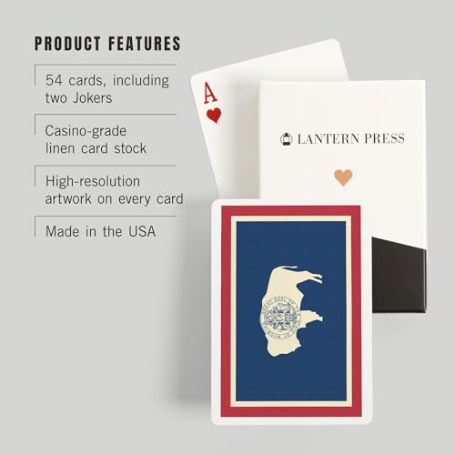Baraja de Naipes Póker Wyoming State Flag 52 Cartas miniatura 3