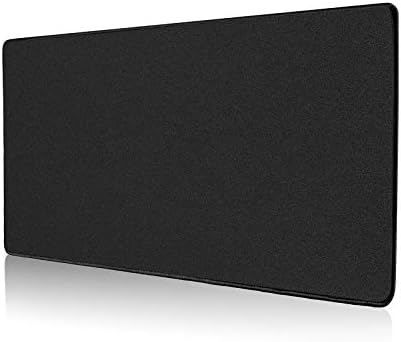 ALOANES Large Gaming Mouse Pad with Non-Slip Rubber Base,Stitched Edge,Desk mat for Laptop,Computer & PC, Wristing Pad for Gamer,Office & Home,Classic Black XL 11.81''x31.50''x0.12''