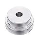 TuToy Aluminiumlegierung Doppelrille 60 \U0026 50 Mm Riemenscheibe 8-20 Mm Feste Bohrung Riemenscheibe Für Motorwelle 10 Mm Riemen - 10 Mm