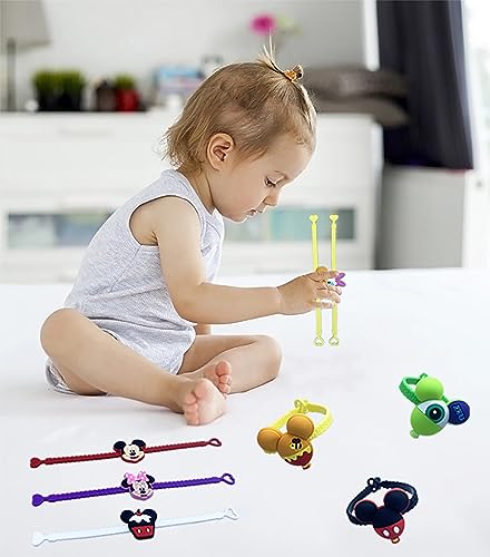 Huangqh 661708734125 15 Pack Rubber Bracelets Wristband Bracelets For Birthday Party Supplies Favors Prize Rewards thumb #3