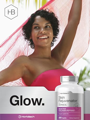 Horbäach CL20654 Skin Rejuvenator With Verisol | Bioactive Collagen Peptides | 200 Caplets | Non-Gmo, Gluten Free Supplement thumb #6