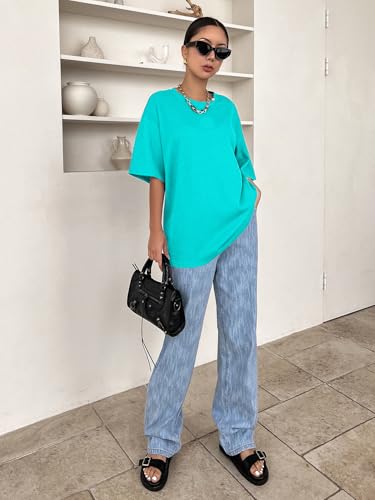 Image of Zilcon Women's Waffle Wool Knit Tops Dressy Business Casual T-Shirt Half Long Sleeve Fall Winter Summer Work Tops