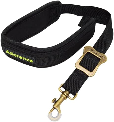 adorence Alto & Tenor Saxophone Neck Strap (Metal Swivel Snap, Padded Neck Pad, Adjustable, Black)