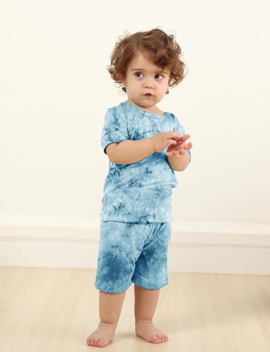 Image of Jimonda Boys Girls Bamboo Rayon Pajamas Set Kids Sleepwear