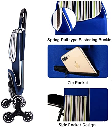 Einkaufstrolley Klappbar Faltbarer Einkaufswagen Einkaufswagen Faltbarer Einkaufswagen Leichter Einkaufswagen… – Bild 7