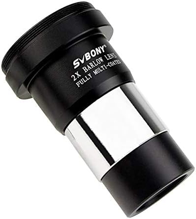 Lente Barlow 2x Da 1,25 Pollici - Per Telescopi Astronomici, Vetro Multi-rivestito, Ingrandimento Ad Alta Definizione