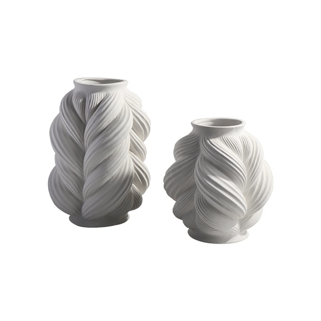 Prosty i nowoczesny kreatywny twist w kształcie wazon dekoracji domu salon salowy miękki suchy aranżacja kwiat Umeblowanie (Size : 25.5cm)