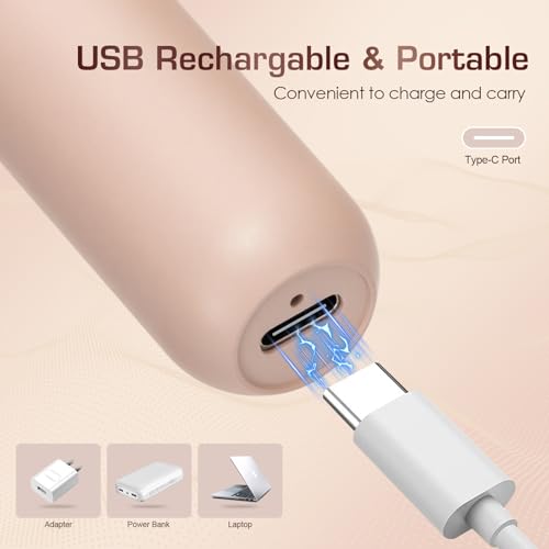 Pro 3.0 Women Face Epilator - 2-in-1 Pluxyepil Gentle Root Removal for Coarse & Fine Hair,2026 New Rechargeable Lady Depiladora Electric Shaver for Face/Legs/Bikini Smooth Skin (Rose Gold) - Image 6