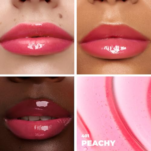 Lamel All In One Lip Tinted Plumping Oil- Peachy, Lip Oil Tint for Pigmented Lips | Hydrating, Plumping & Glossy Lip Tint | Non-Sticky Lip Oil with Long-Lasting Tint | 3ml - Image 4 thumbnail