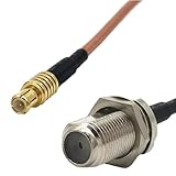 オーディオファン MCX オス - 同軸 メス 変換ケーブル RG316 約25cm