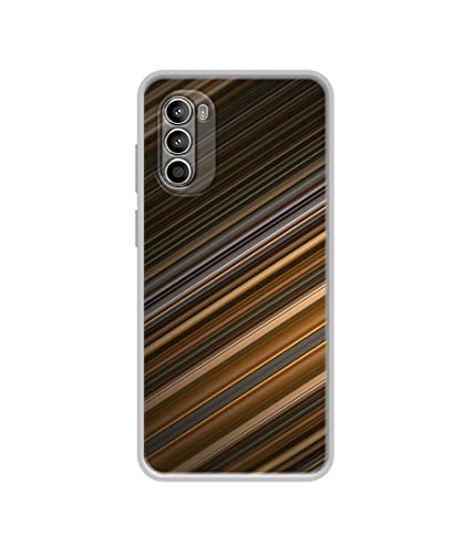Image of Stripes Design Printed Silicon Soft TPU Back Case Cover for Motorola Moto G52 4G / Moto G82 5G