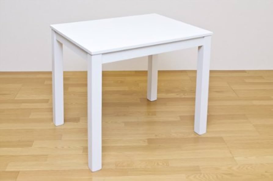 Amazon.co.jp: NEWフリーテーブル 【85cm×65cm】 木製 ホワイト(白