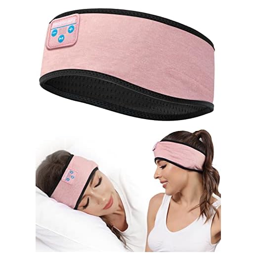 Sleepbeauty Sleep-Headphones-Wireless-Bluetooth-Headband - Comfy Sleeping Eye Mask Headphones Headset, Sport Headband Earbuds Electronics Tech Gadgets Christmas Birthday Gifts for Women Men Running