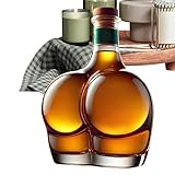 Decantador de Licor | 300 ml Contenedor Divertido Forma Trasero - Decantador Divertido para Licor y Alcohol - para Hombres, Padre, Hermano, Cumpleaños, Brandy, Bourbon, Vodka, Bar