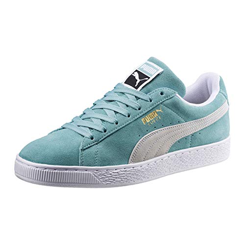 Materiale suola: Gomma PUMA Suede Classic, Scarpe da Ginnastica Basse Uomo, Verde (Aquifer White), 37 EU