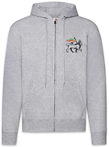 Sweat à capuche veste zippée homme Lion of Judah II Urban Backwoods noir confortable