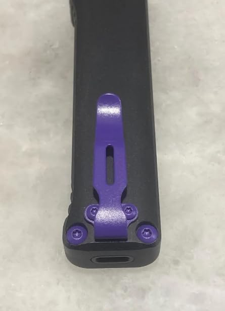 Purple Pocket Clip & Torx Screws Set for Streamlight Wedge 88810 88811 Flashlight