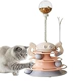 Conçu pour durer : Doté d'un design robuste, ce jeu de circuit à bille pour chat résiste à l'usure. Il offre des performances constantes sans déformation dans le temps, le rendant idéal pour un usage quotidien dans les foyers où les animaux ont besoin de jouets fiables pour rester actifs et divertis.