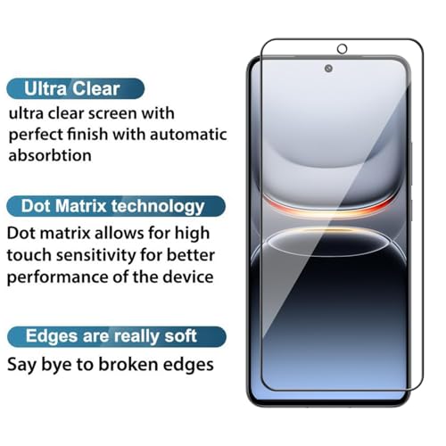 Image of SHILD HD Clear Tempered Glass Screen Protector for iQOO 13 - 9H Hardness, Ultra Clear, Scratch Resistant, Case Friendly, Easy Installation Kit (Pack of 1)